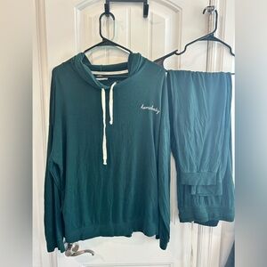 Magnolia Homebody Forest Green Hoodie & Jogger Loungewear Set